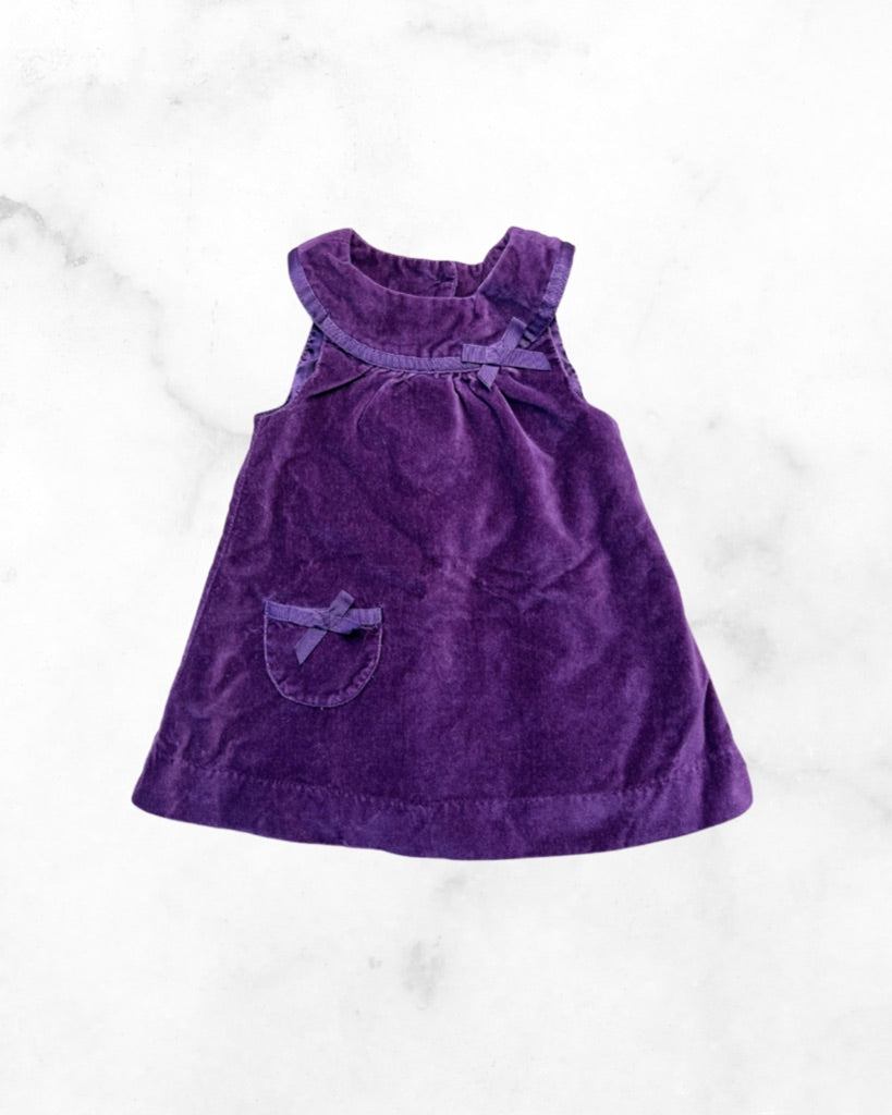 unknown ♡ 3-6 mo ♡ wine velvet dress