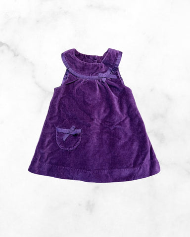 unknown ♡ 3-6 mo ♡ wine velvet dress