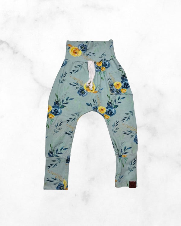 nin9 ♡ 6 mo - 3T ♡ floral grow with me joggers