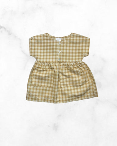 linens for baby ♡ 18-24 ♡ buffalo plaid linen dress