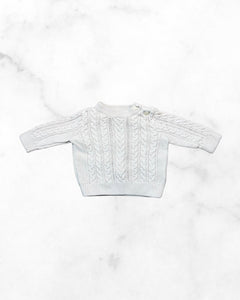 gap ♡ 3-6 mo ♡ cream cable knit sweater