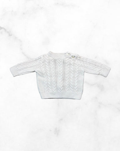 gap ♡ 3-6 mo ♡ cream cable knit sweater