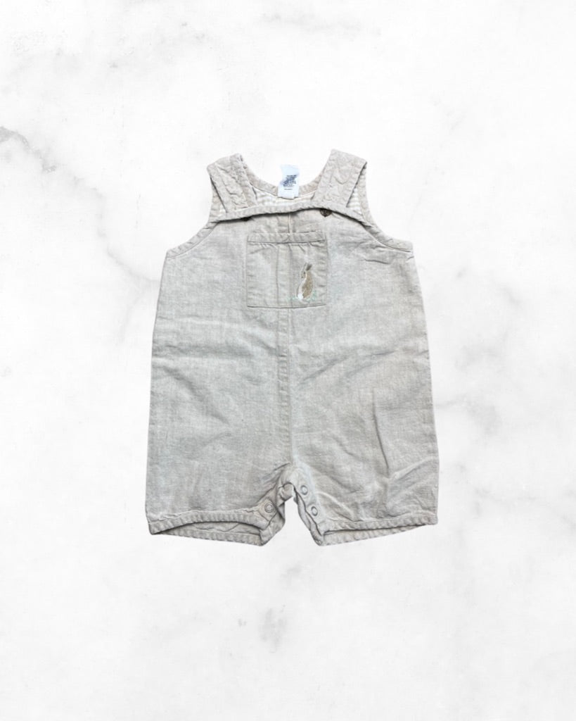 gap ♡ 6-12 mo ♡ bunny linnen overalls