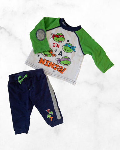 nickelodeon ♡ 6-9 mo ♡ teenage mutant ninja turtle set