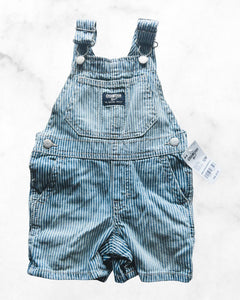 oshkosh ♡ 12 mo ♡ striped shortalls