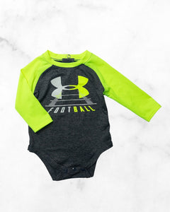 under armour ♡ 3-6 mo ♡ neon long sleeved bodysuit