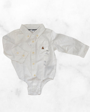 gap ♡ 18-24 mo ♡ long sleeve button up dress shirt bodysuit