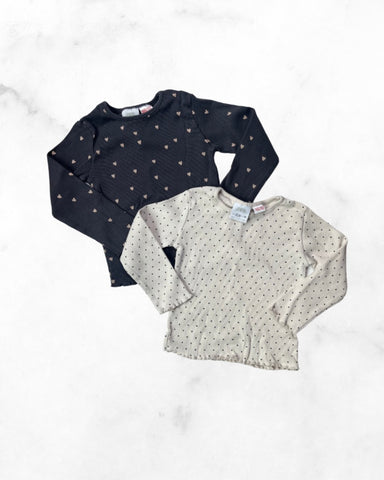 zara ♡ 18-24 mo ♡ printed ribbed longsleeve bundle