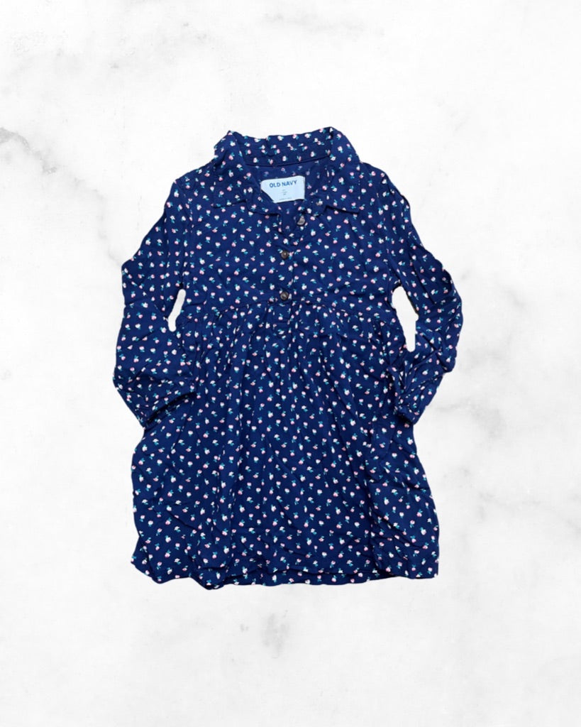 old navy ♡ 2t ♡ collared long sleeve floral dress
