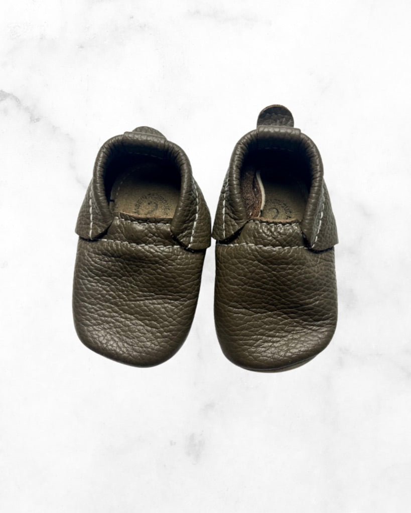 minimoc ♡ 2 ♡ brown leather moccasins