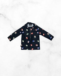 birdz ♡ 12 mo ♡ grimace 1/4 zip rash guard