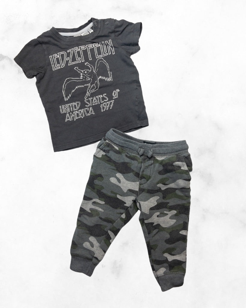 h&m/oshkosh ♡ 6-9 mo ♡ jogger set