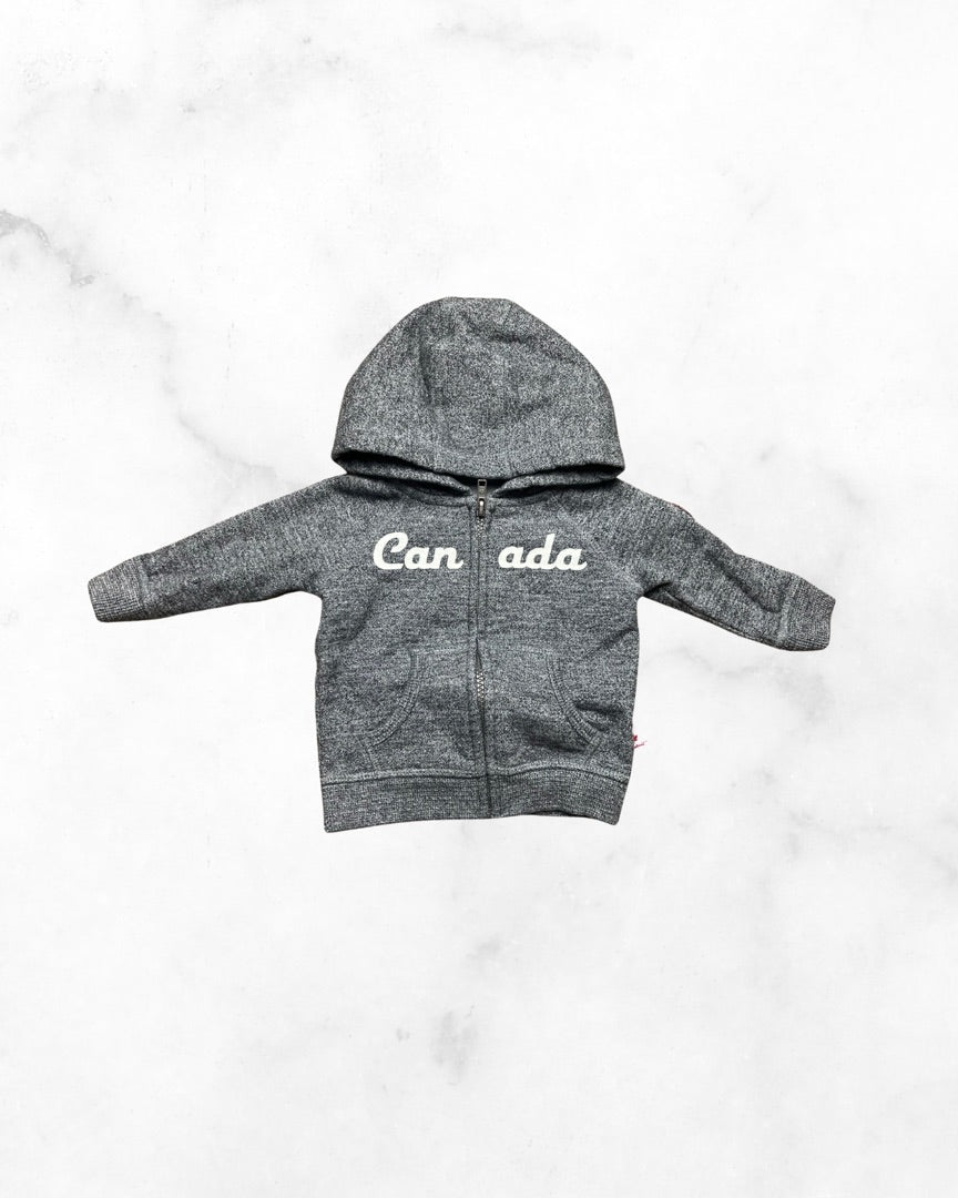 canadiana ♡ 3-6 mo ♡ zippered hoodie