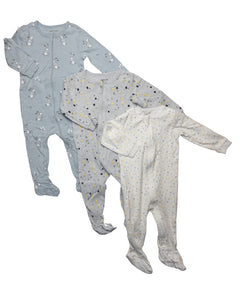 petit lem ♡ 12 mo ♡ zipper footie pj bundle