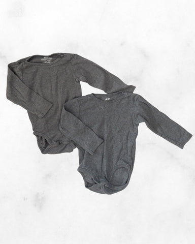 h&m ♡ 12-18 mo ♡ long sleeve bodysuit bundle