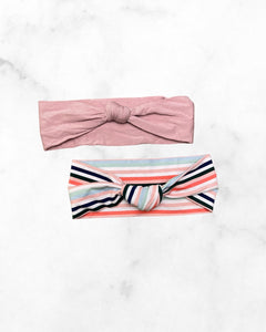 valley child ♡ o/s ♡ stripe knot headband bundle