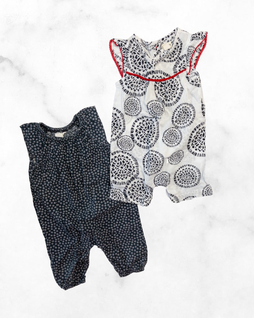 cotton on kids/ hatley ♡ 6-12 mo ♡ lightweight romper bundle