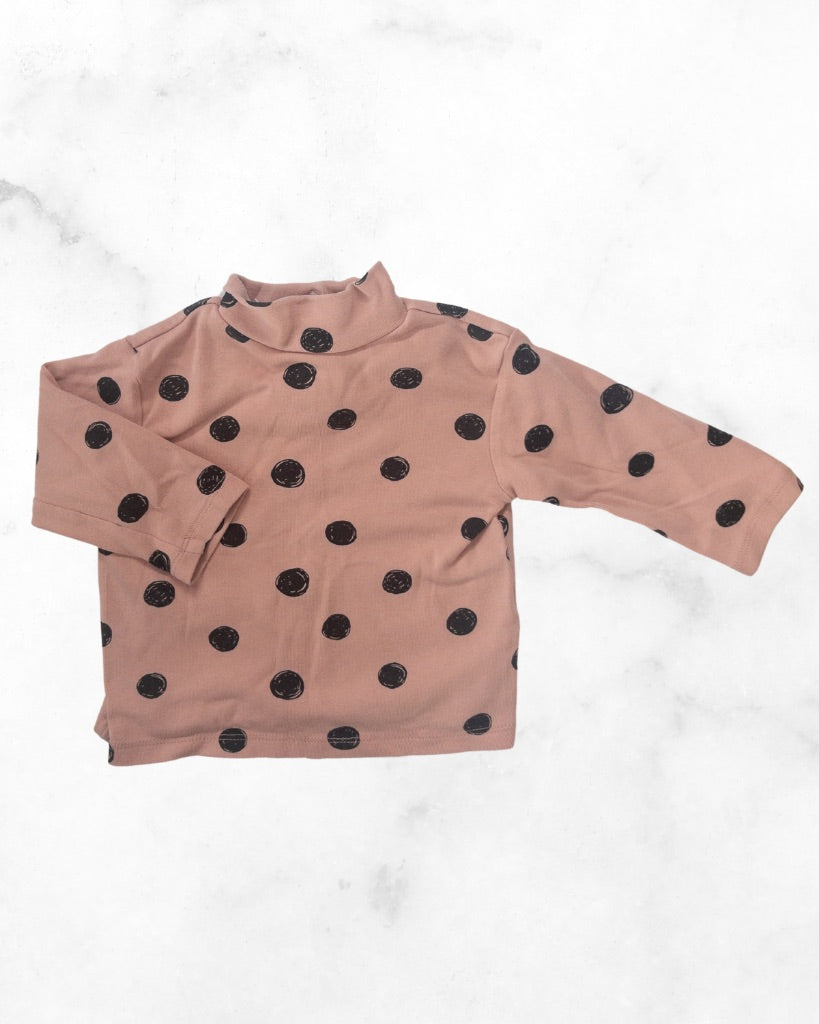 zara ♡ 3-6 mo ♡ polkadot turtleneck long sleeve