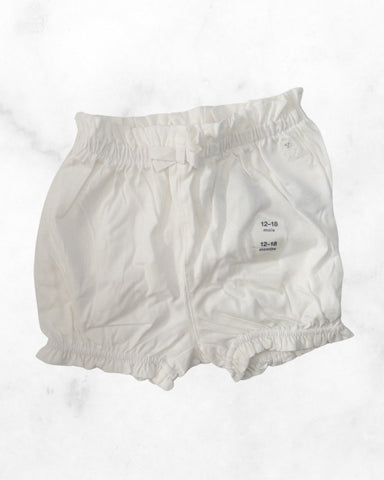 gap ♡ 12-18mo ♡ white ruffle shorts