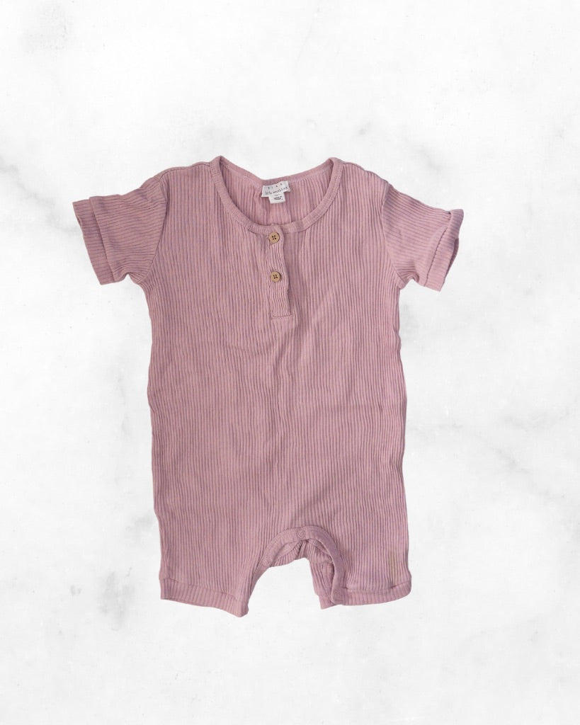 rise little earthling ♡ 18-24 mo ♡ ribbed short romper
