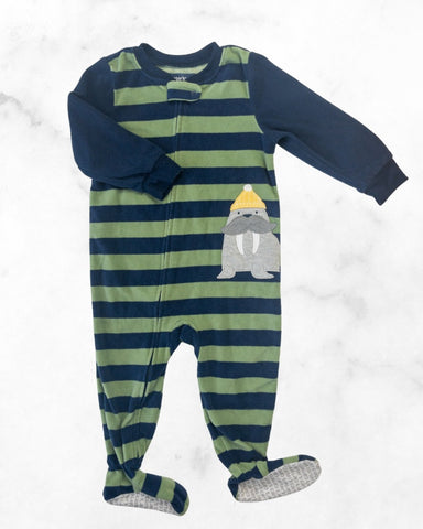 carters ♡ 18 mo ♡ fleece walrus zip up sleeper