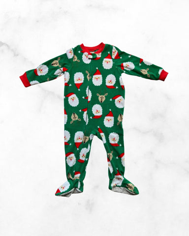 carters ♡ 24 mo ♡ fleece santa & reindeer sleeper