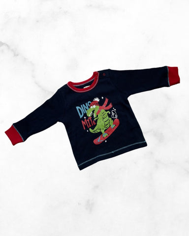 hatley ♡ 9-12 mo ♡ dino mite waffle long sleeve
