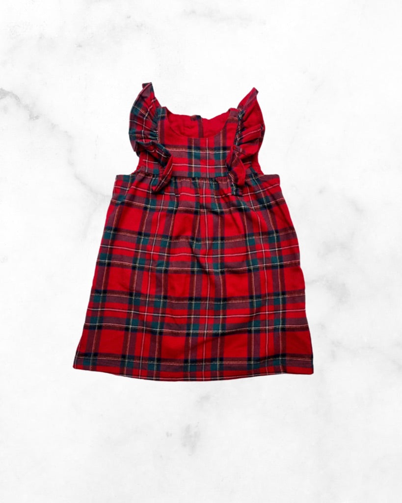 h&m ♡ 9-12 mo ♡ plaid ruffle dress