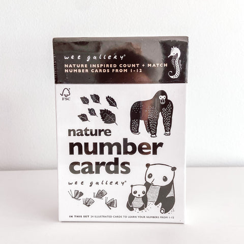 wee gallery ♡  nature number cards