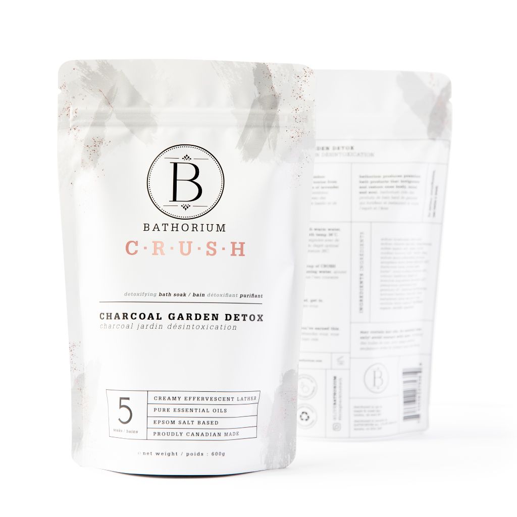 crush bath soak ♡ charcoal garden detox