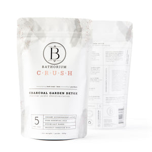 crush bath soak ♡ charcoal garden detox
