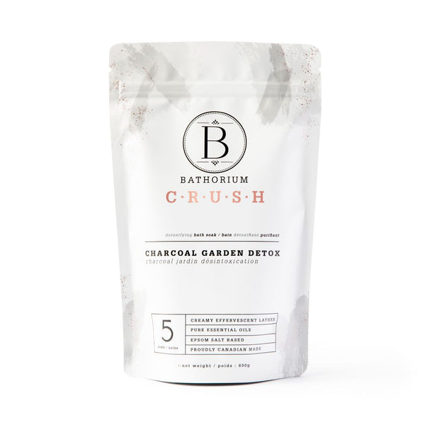 crush bath soak ♡ charcoal garden detox