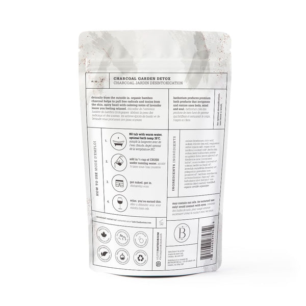 crush bath soak ♡ charcoal garden detox