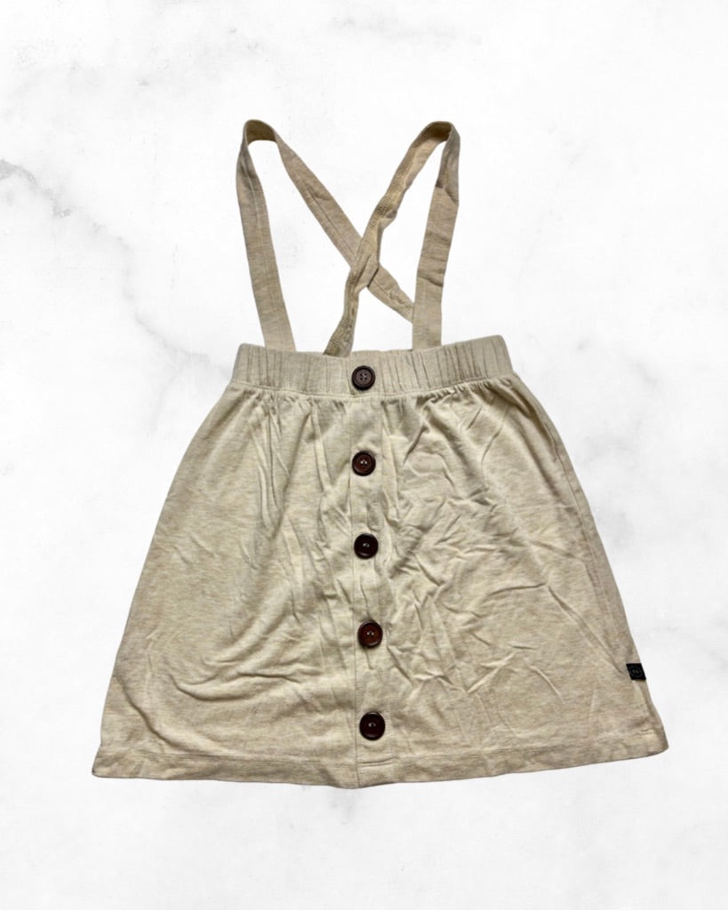 haven kids ♡ 3t ♡ cream suspender skirt