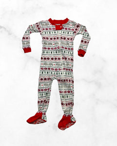 burt's bees ♡ 12 mo ♡ bear pattern christmas sleeper