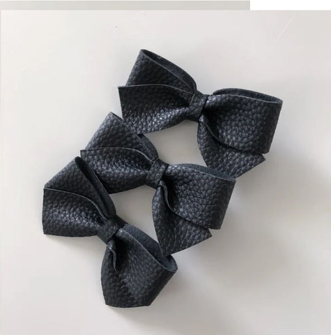 charlotte bow ♡ black vegan leather