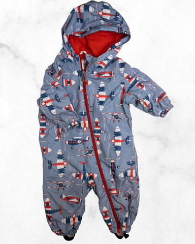 hatley ♡ 12-18 mo ♡ airplanes fleece lined rain bundler