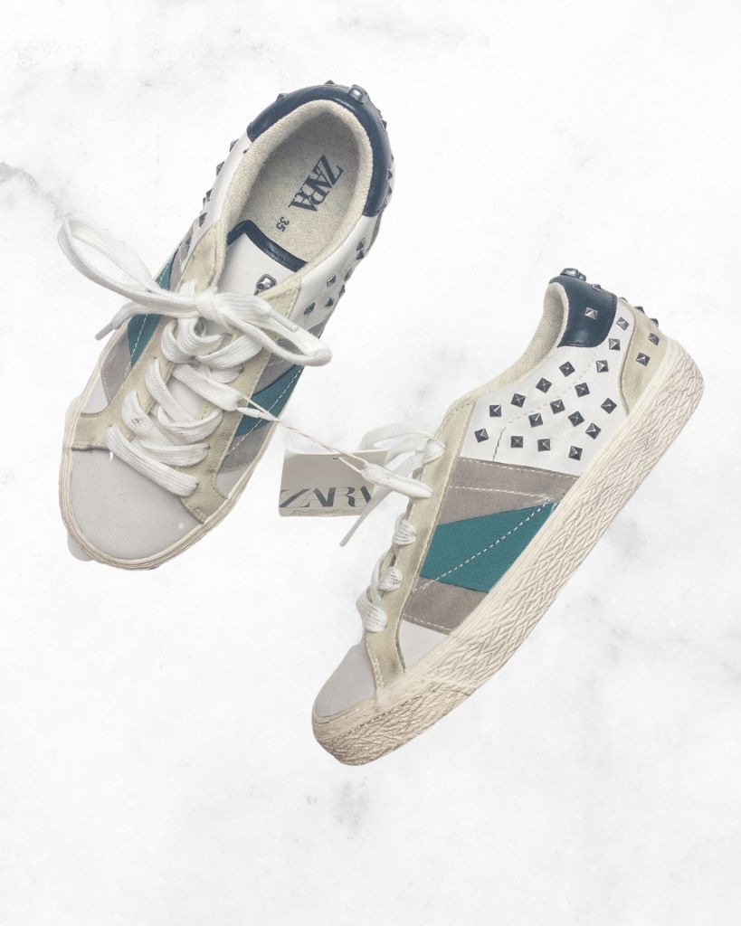 zara ♡ 3.5 ♡ studded sneakers