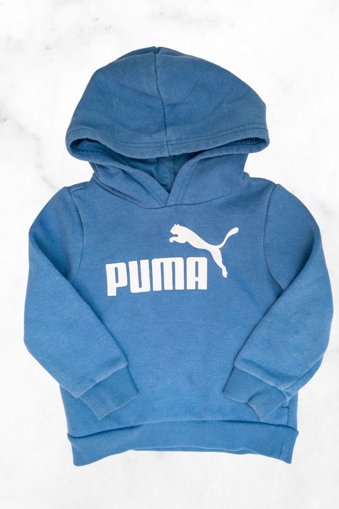 puma ♡ 2T ♡ blue logo hoodie