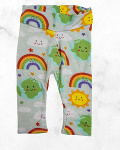 handmade ♡ 0-3 mo ♡ rainbow bamboo leggings