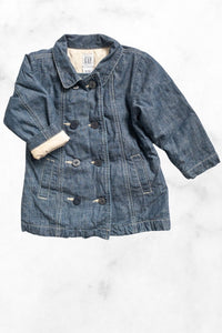 gap ♡ 3T ♡ lined chambray jacket