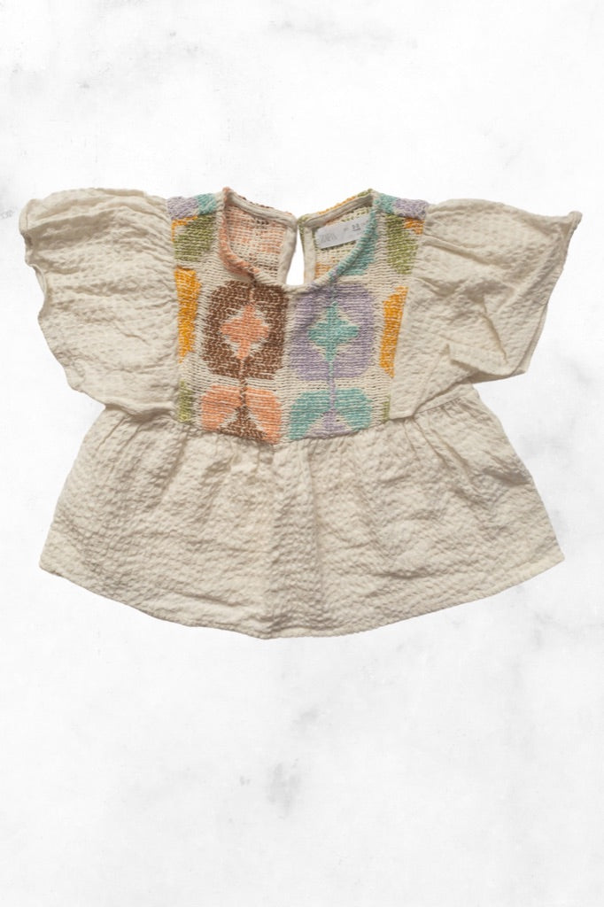 zara ♡ 2-3Y ♡ embroidered short sleeve