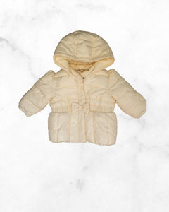 gap ♡ 6-12 mo ♡ cream puffer coat