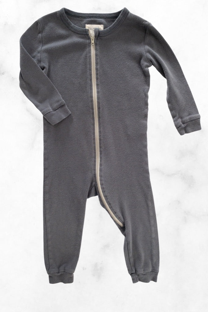 mini mioche ♡ 1/2 Years ♡ grey long sleeve ribby sleeper