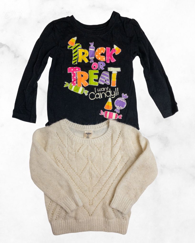 osh kosh/childrens place ♡ 2T ♡ trick or treat long sleeve and knit