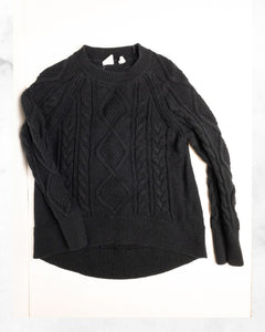 gap ♡ 6x ♡ black cable knit sweater