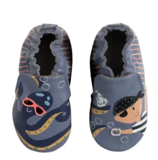 robeez ♡ 6-12 mo ♡ pirate leather slippers