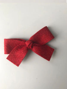 charlotte bow  ♡ crimson holiday felt