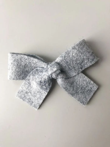 charlotte bow ♡ marble grey holiday felt