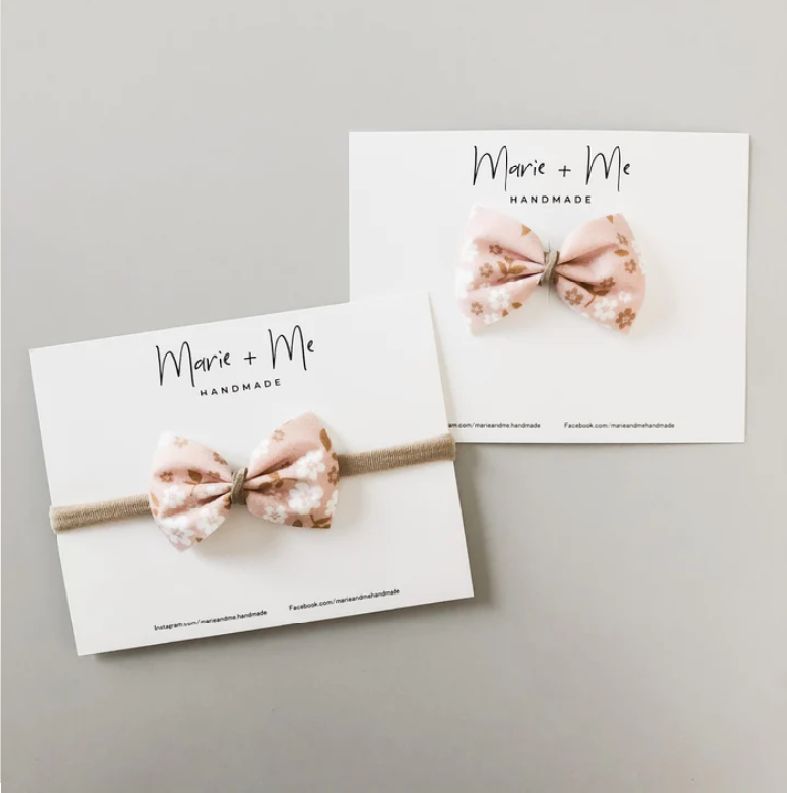georgia bow with suede centre  ♡ whimsy floral